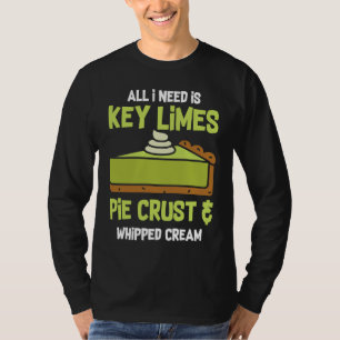 Gronddeeg voor Key Lime Pie en slagroom T-shirt