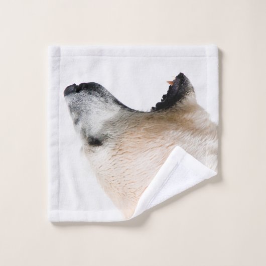 Grondement d'ours blanc (Gant de toilette)