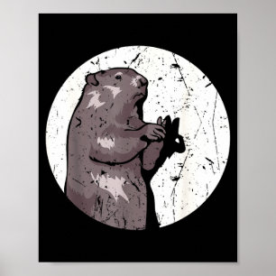 Grondhoerendag Schaduwpop Cute Knaagdier Kostuum F Poster