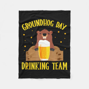Grondhoerndag Drinkteam Grappige Grondhoern Liefhe Fleece Deken