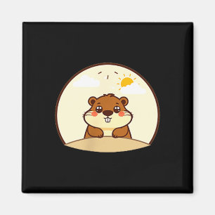 Grondhoerndag embleem magneet