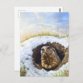 Grondhog Briefkaart (Voorkant / Achterkant)