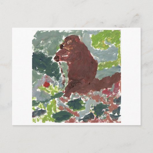 Grondhog briefkaart (Voorkant)