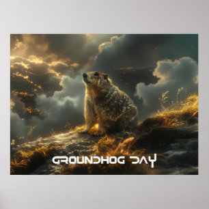 GRONDHOG DAG - GELUKKIGE GRONDHOG DAG POSTER