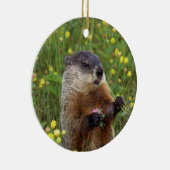 Grondhog Keramisch Ornament (Rechts)