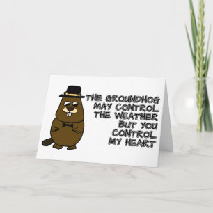 Grondhog regelt weer, je controleert mijn hart kaart