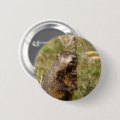 Grondhog Ronde Button 5,7 Cm (Voorkant /achterkant)