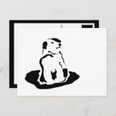 grondhok briefkaart (Voorkant / Achterkant)