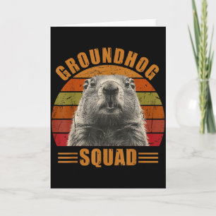 Grondhond Dag Decoraties 2025 Retro Oude Grondhond Kaart