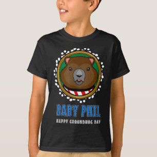 Grondhond Dag Viering Schattig Lente Winter Penns T-shirt