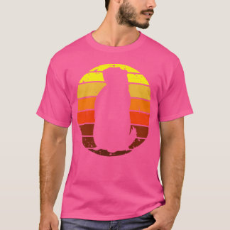 Grondhoorn Dag Zonsondergang Stijl Silhouet 60s 70 T-shirt
