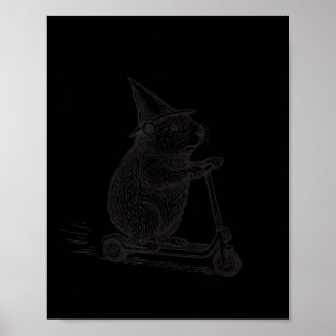 Grondhoorn-scooter gaat op pad om moedergekheid te poster