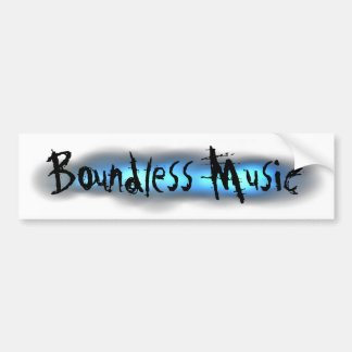 Grondige muziekbanner bumpersticker