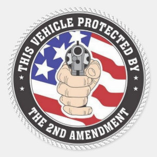 GRONDWEEFSEL VAN AMERIKAANS RONDE STICKER