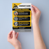 Grondwerkbedrijf Flyer (Hand)