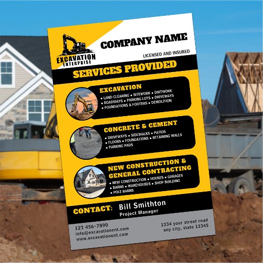Grondwerkbedrijf Flyer