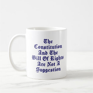 Grondwet en Bill of Rights - geen suggestie Koffiemok