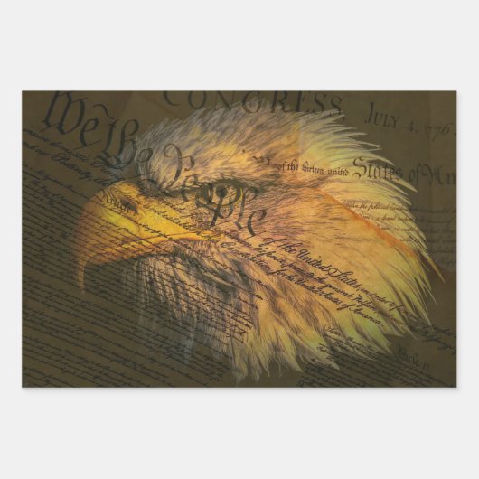 Grondwet met Bald Eagle Inpakpapier Vel (Voorkant)