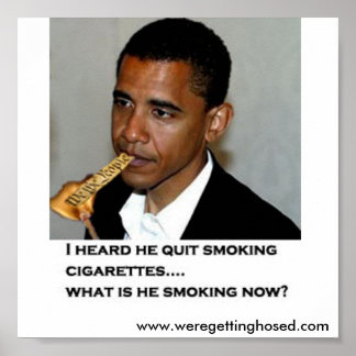Grondwet roken Obama Poster