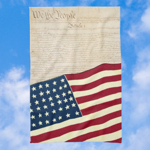 Grondwet van de Verenigde Staten, Amerikaanse vlag Theedoek