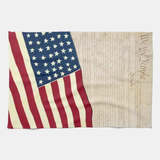 Grondwet van de Verenigde Staten, Amerikaanse vlag Theedoek