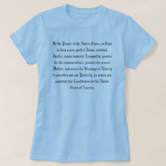 GRONDWET VAN DE VERENIGDE STATEN T-SHIRT (Design voorkant)