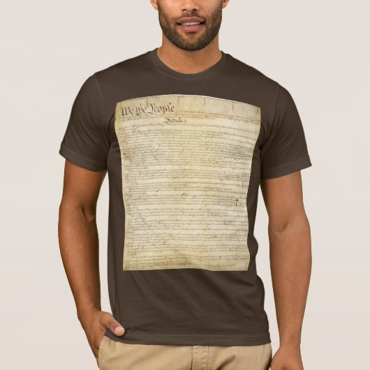 Grondwet - Voorzijde T-shirt (Voorkant)