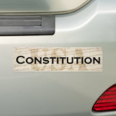 Grondwet VS Bumpersticker (Op auto)