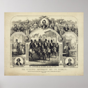 Grondwettelijk 15e amendement en resultaten poster