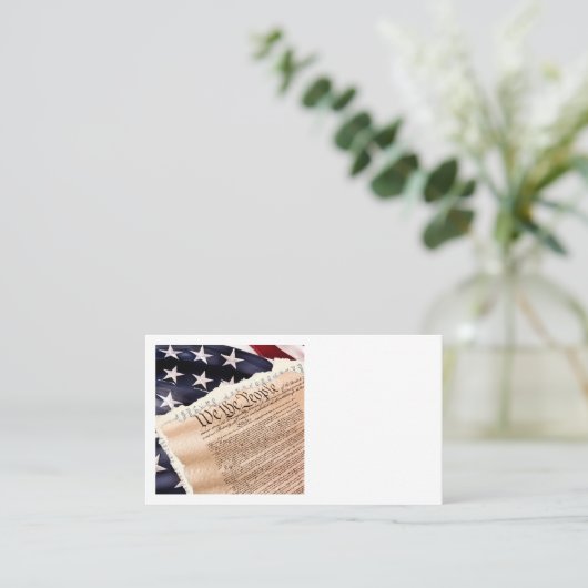 Grondwettelijke Visitekaartjes (Staand voorkant)