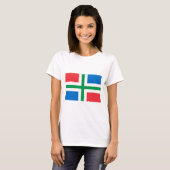 Groningen Flag T-shirt (Voorkant volledig)