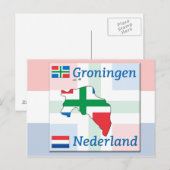 Groningen- Nederland Briefkaart (Voorkant / Achterkant)