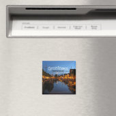 Groningen Pays-Bas scène de nuit Frigo Magnet (In Situ (Lave-vaisselle))