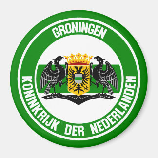Groningen Round Emblem Magneet