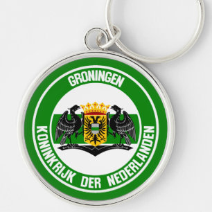 Groningen Round Emblem Sleutelhanger