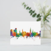 Groningen The Netherlands Skyline Briefkaart (Staand voorkant)