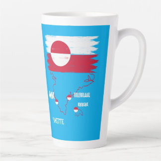 Grönland nuuk vintage Flagge  Latte Mok