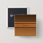 Groom Autumn Flowers Solid Button (Voorkant /achterkant)