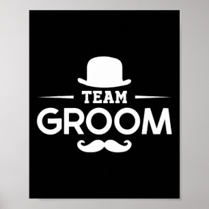 Groom Bachelor Crew Party-team Poster