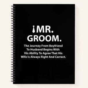 Groom Bachelor Party Gifts Notitieboek