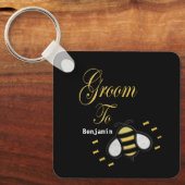 Groom Bachelor Wedding Party te zijn personalisere Sleutelhanger (Voorkant)