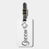 Groom Bagagelabel (Voorkant verticaal)