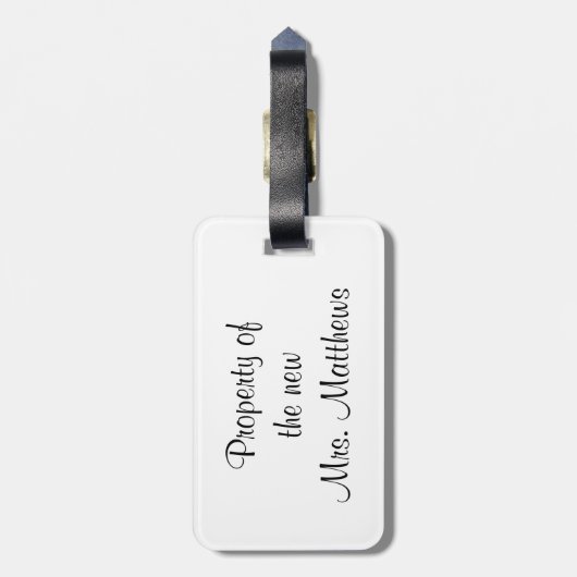 Groom Bagagelabel (Achterkant verticaal)