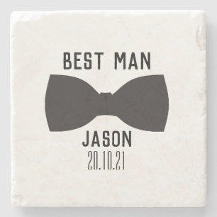 Groom Best Man Wedding Party Gift Stenen Onderzetter