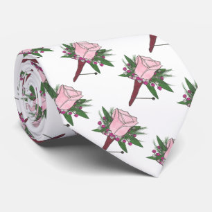 Groom Best Man Wedding Roos Boutonniere Stropdas