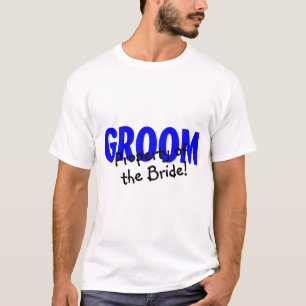 Groom bezit van de bride t-shirt
