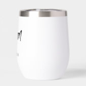 Groom Black White Script Wedding (Achterkant)