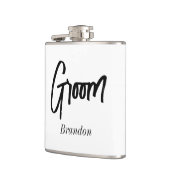 Groom Black White Wedding Heupfles (Links)