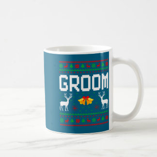 Groom bride married couple ugly christmas sweater  koffiemok