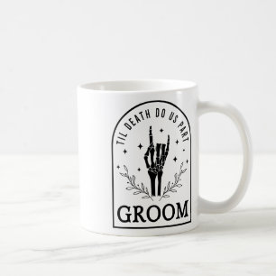 Groom Bride Skeleton Gothic Halloween Verloving W Koffiemok